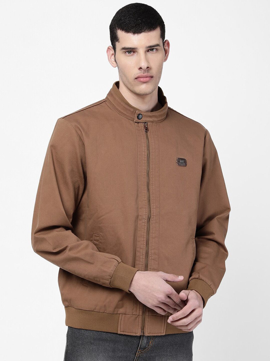 Lee Men Brown Bomber Jacket