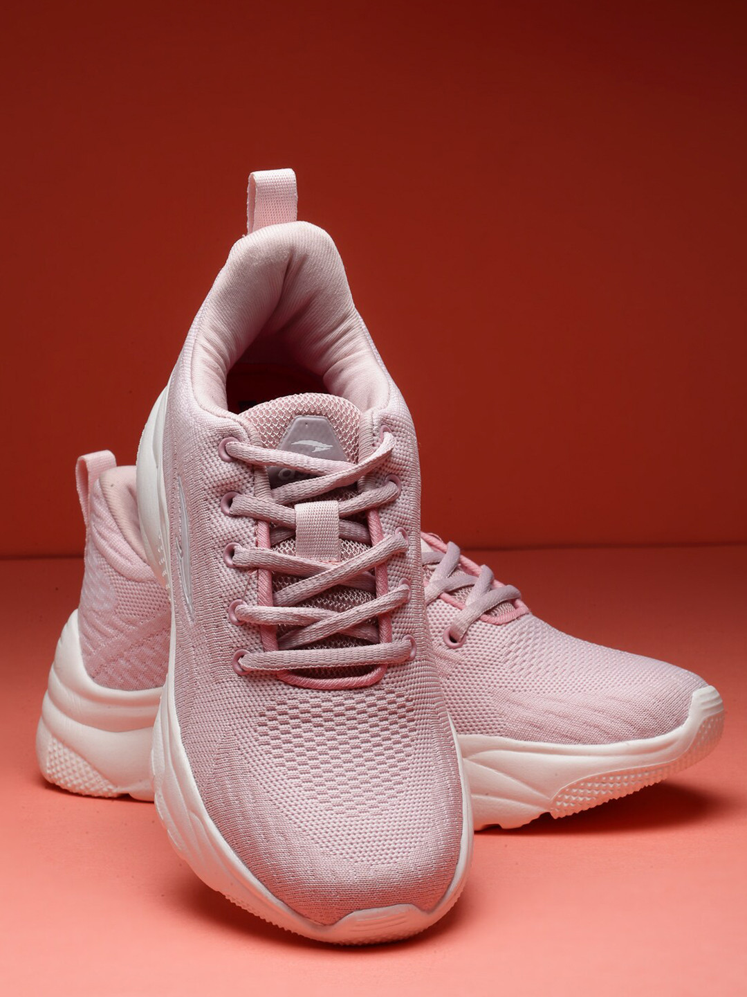 ASIAN Women Pink Mesh Running Non-Marking Shoes