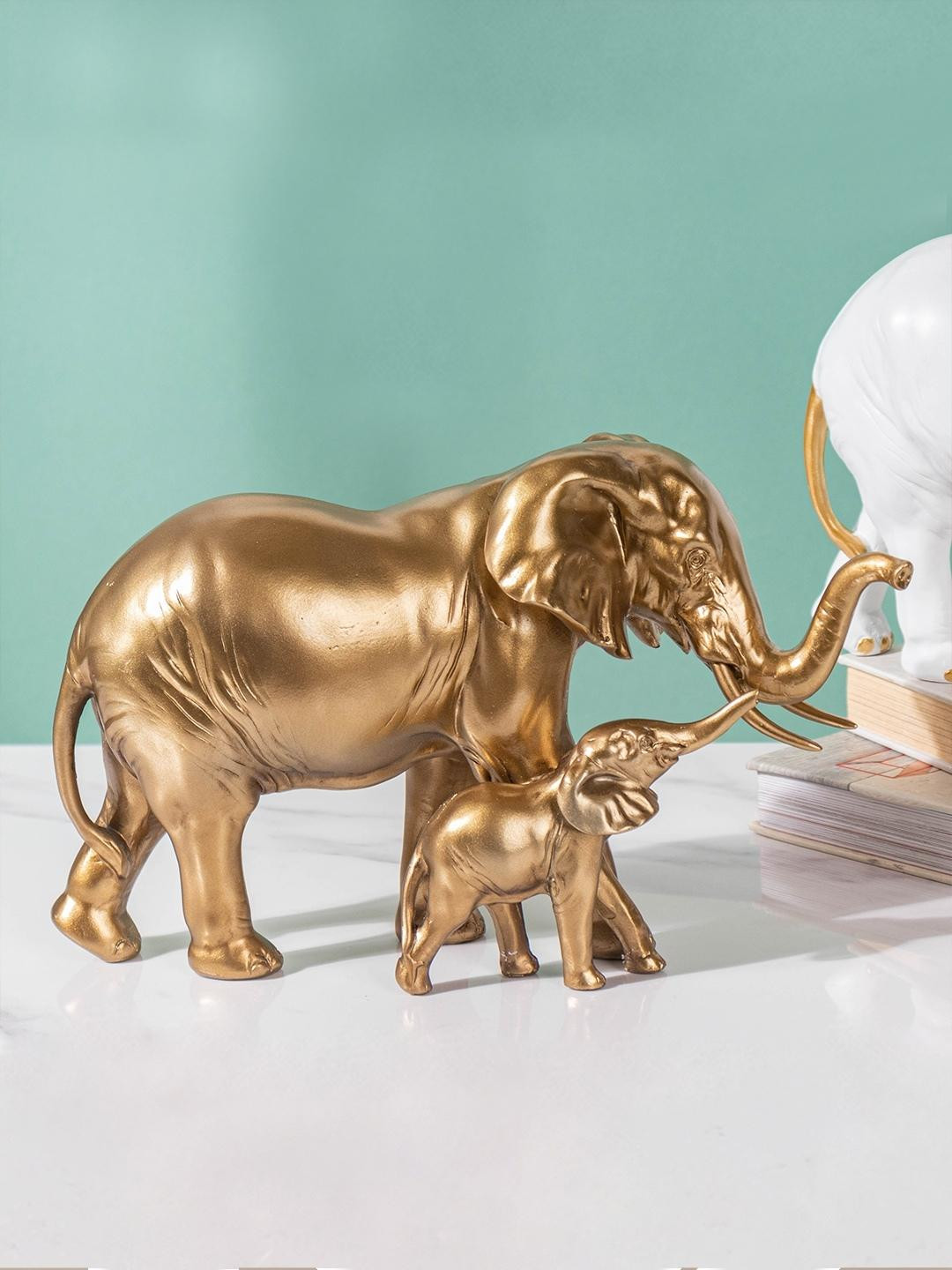 Nestasia Gold-Toned Vintage Elephant Showpiece