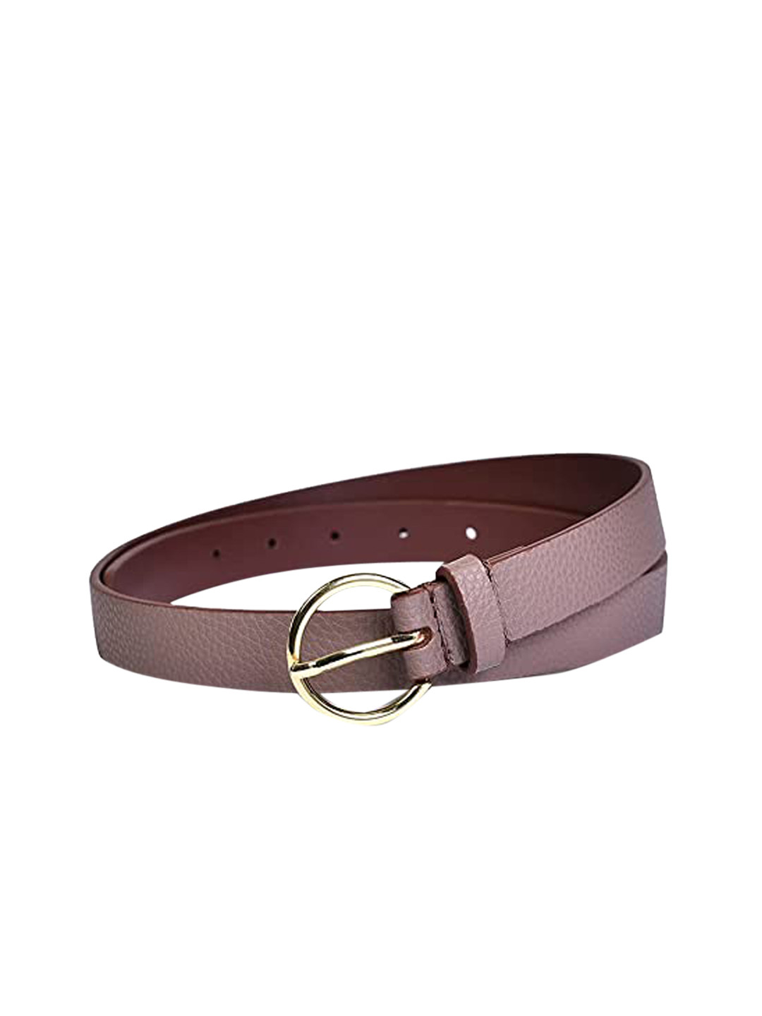 Belwaba Women Taupe Textured Belt