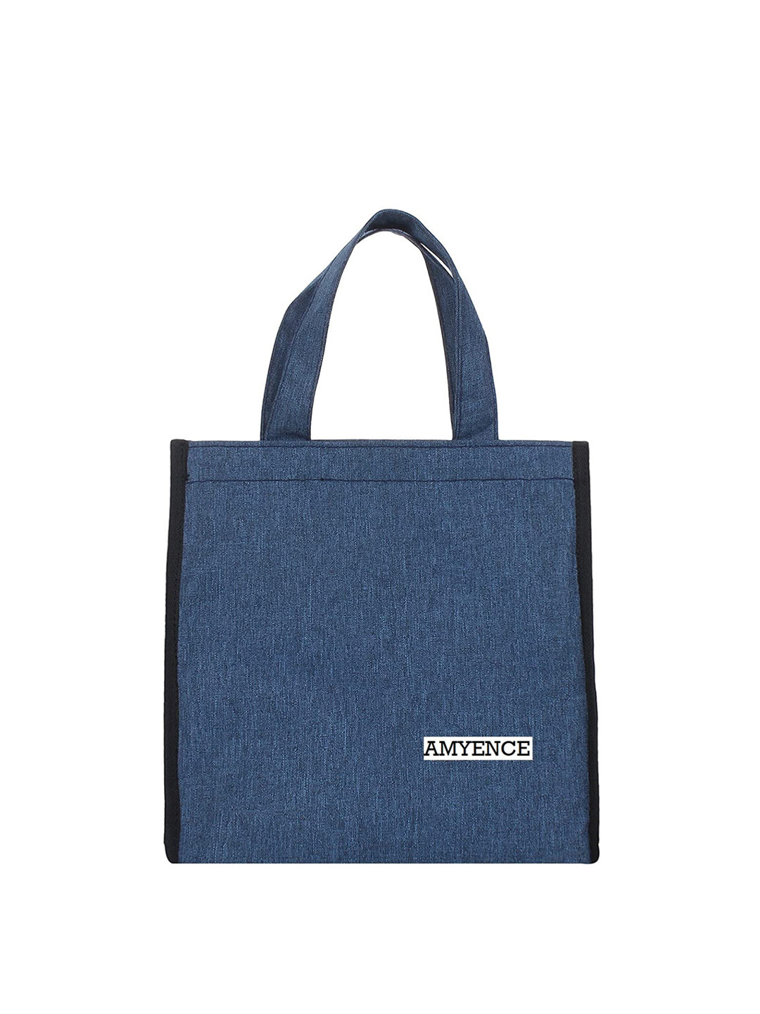 AMYENCE Blue Shopper Handheld Bag with Quilted