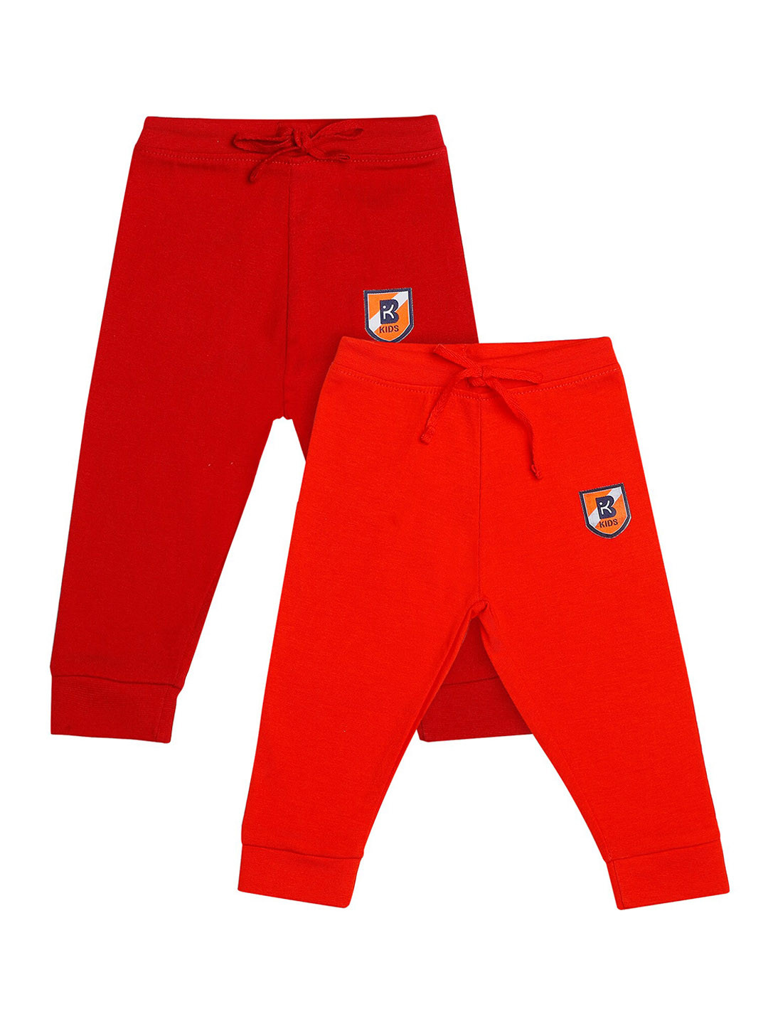 Bodycare Kids Boys Pack Of 2 Maroon and Red Cotton Joggers