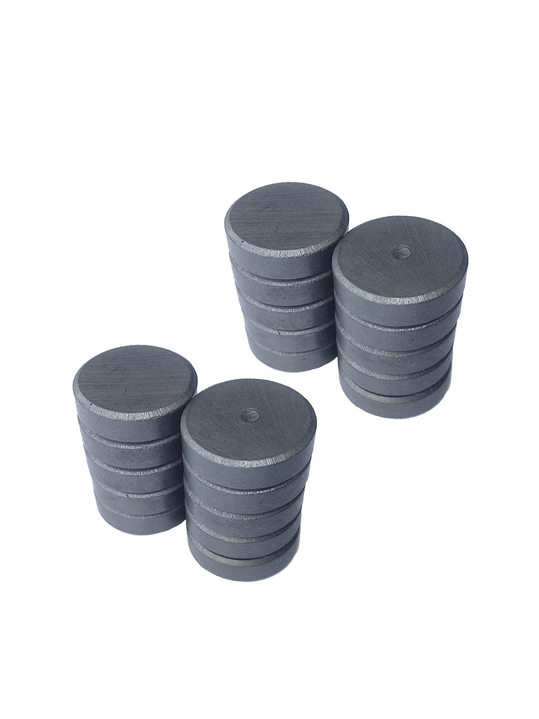LIfeKrafts Pack  Of 20 Grey Solid Ceramic Magnets