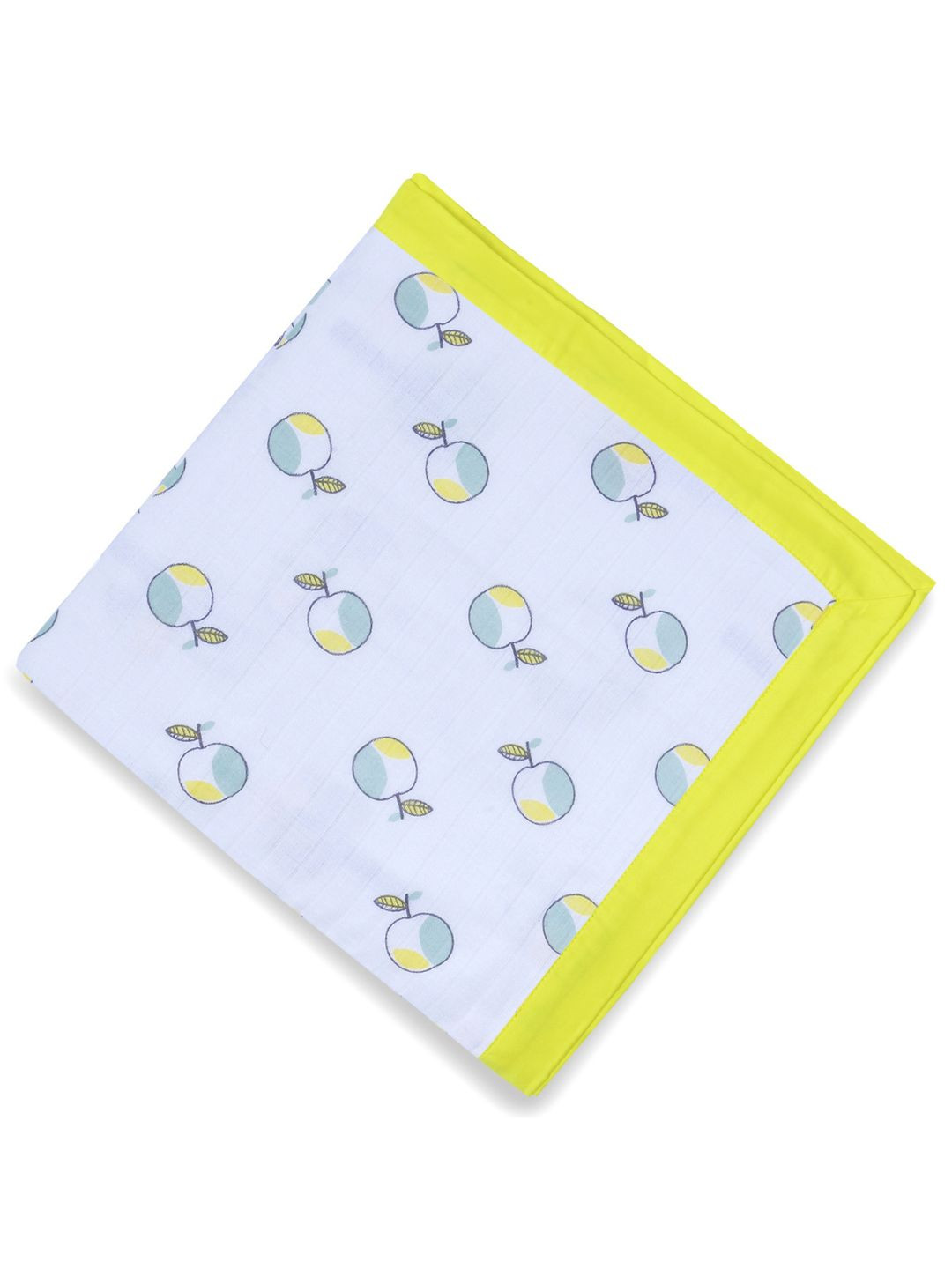 My Milestones Infants Set Of 2 Fruits Printed Pure Cotton 2 Layered Muslin Blanket