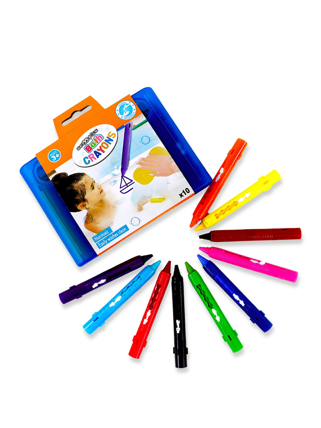 SCOOBIES Kids Multicolour Bath Crayons