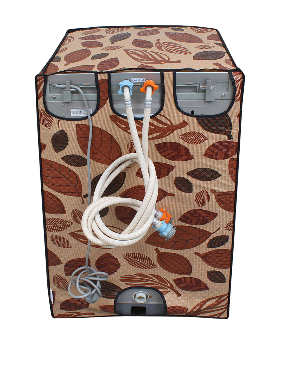 DREAM CARE Brown Printed Machine covers