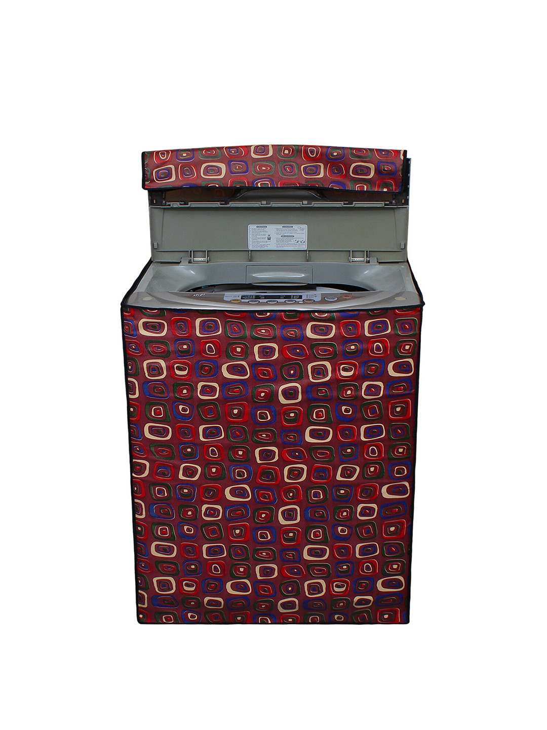 DREAM CARE Brown Printed Top Load Washing Machine Cover