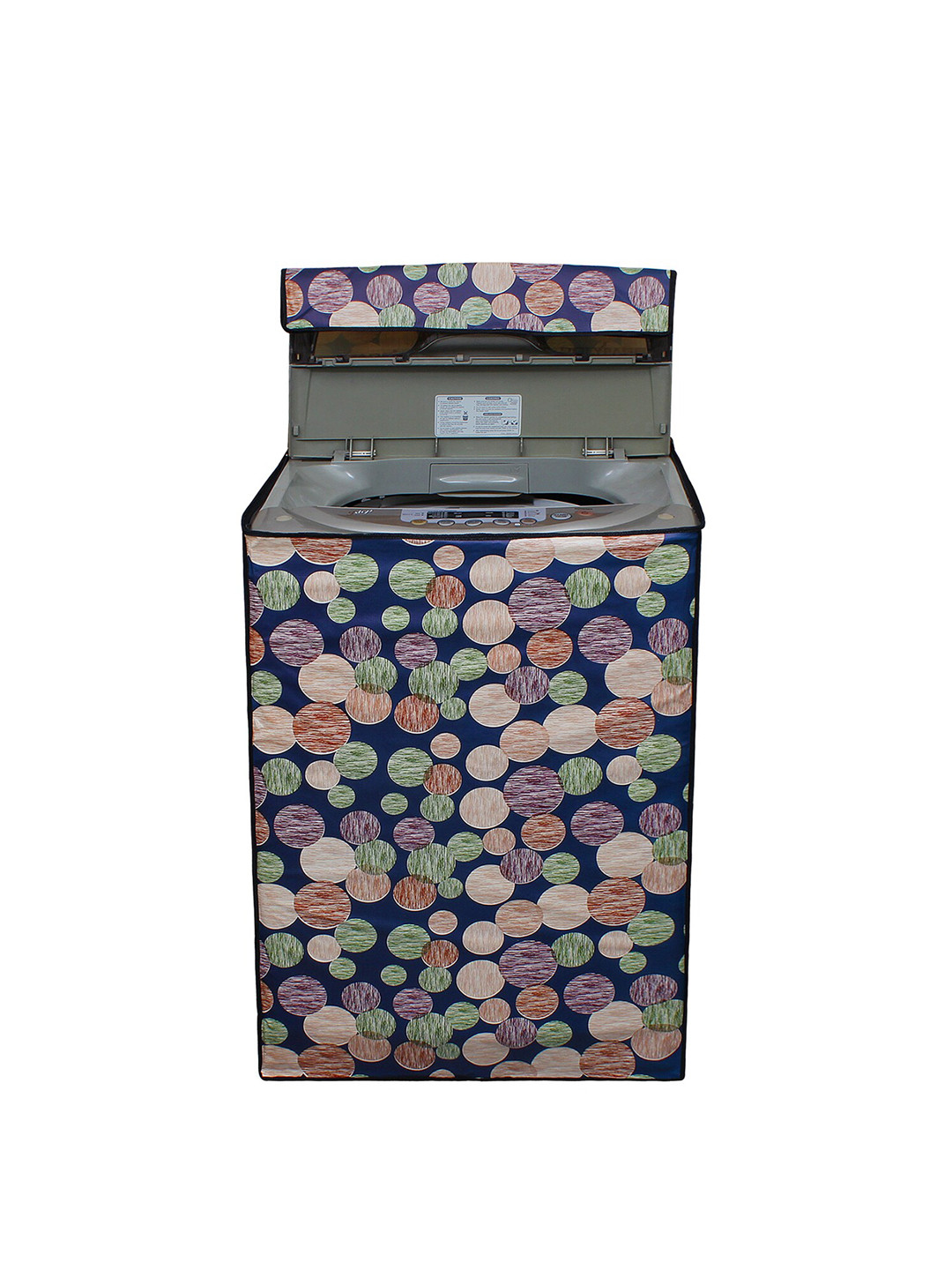 DREAM CARE Blue Printed Top Load Washing Machine Cover
