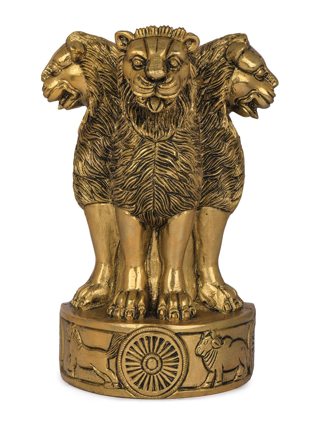 Exotic India Ashoka Stambh Brass Antique Hanging Hall Wall Hangings