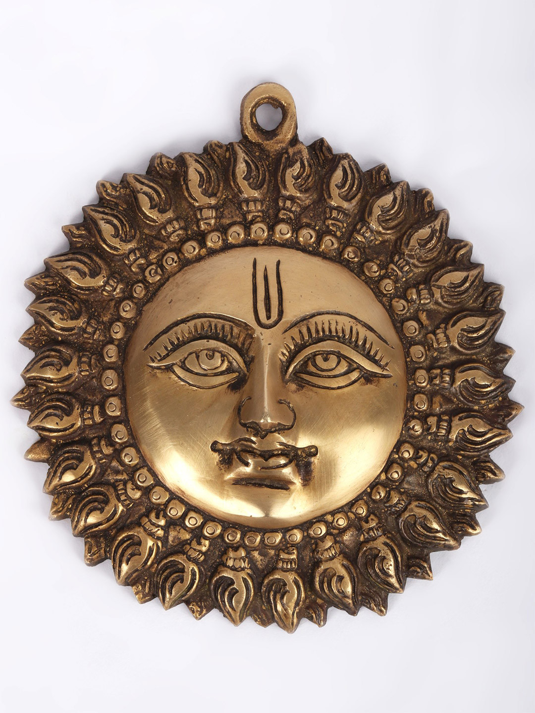 Exotic India Gold-Toned Vastu Surya Wall Hanging