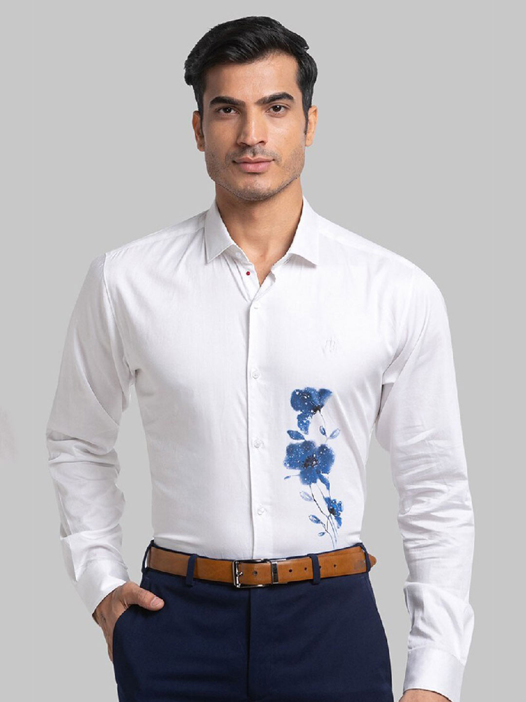 Raymond Men White Slim Fit Formal Shirt