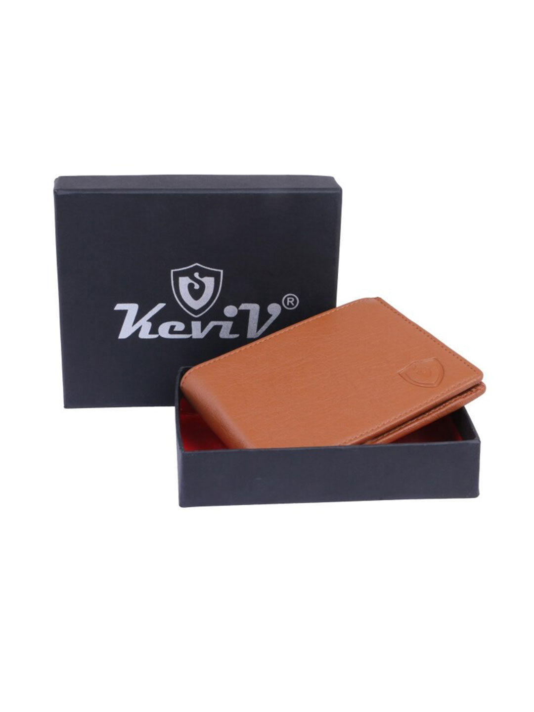 Keviv Men Tan Artificial Leather Two Fold Wallet