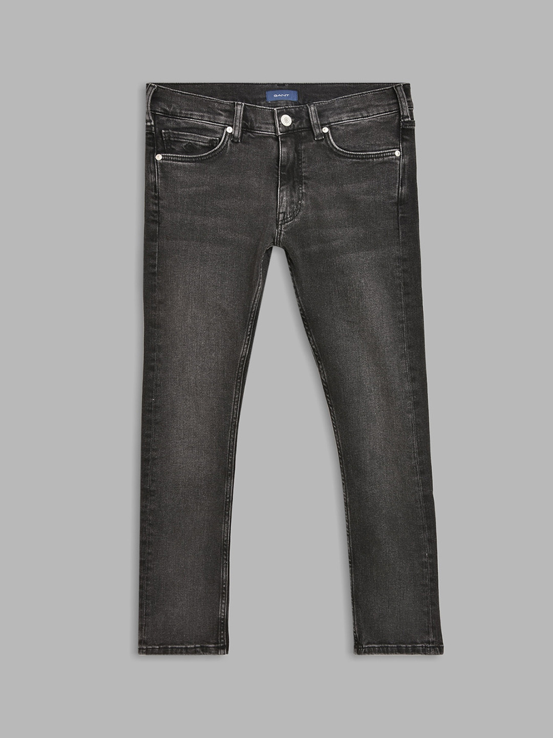 GANT Boys Black Slim Fit Light Fade Jeans