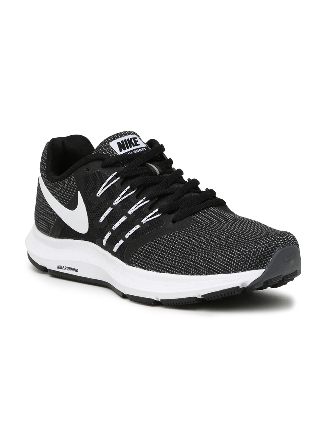 Buy Nike Men Black & Charcoal Grey RUN SWIFT Running Shoes - Shoes for Men 1963122 | Myntra