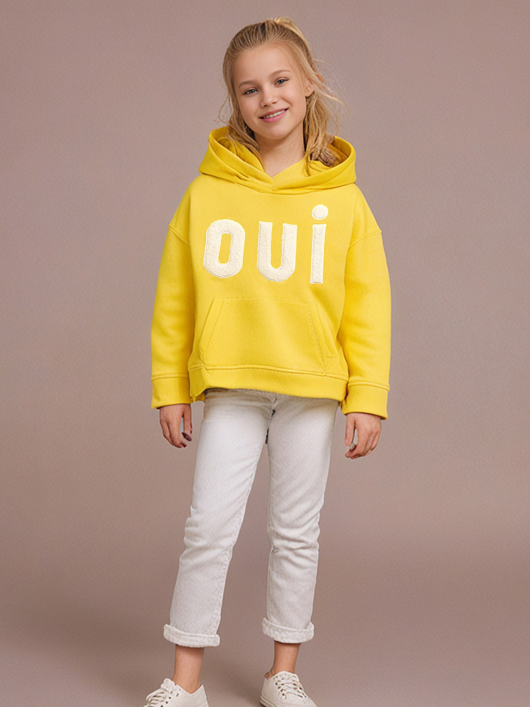 Cherry Crumble Boys Yellow Hooded Sweatshirt