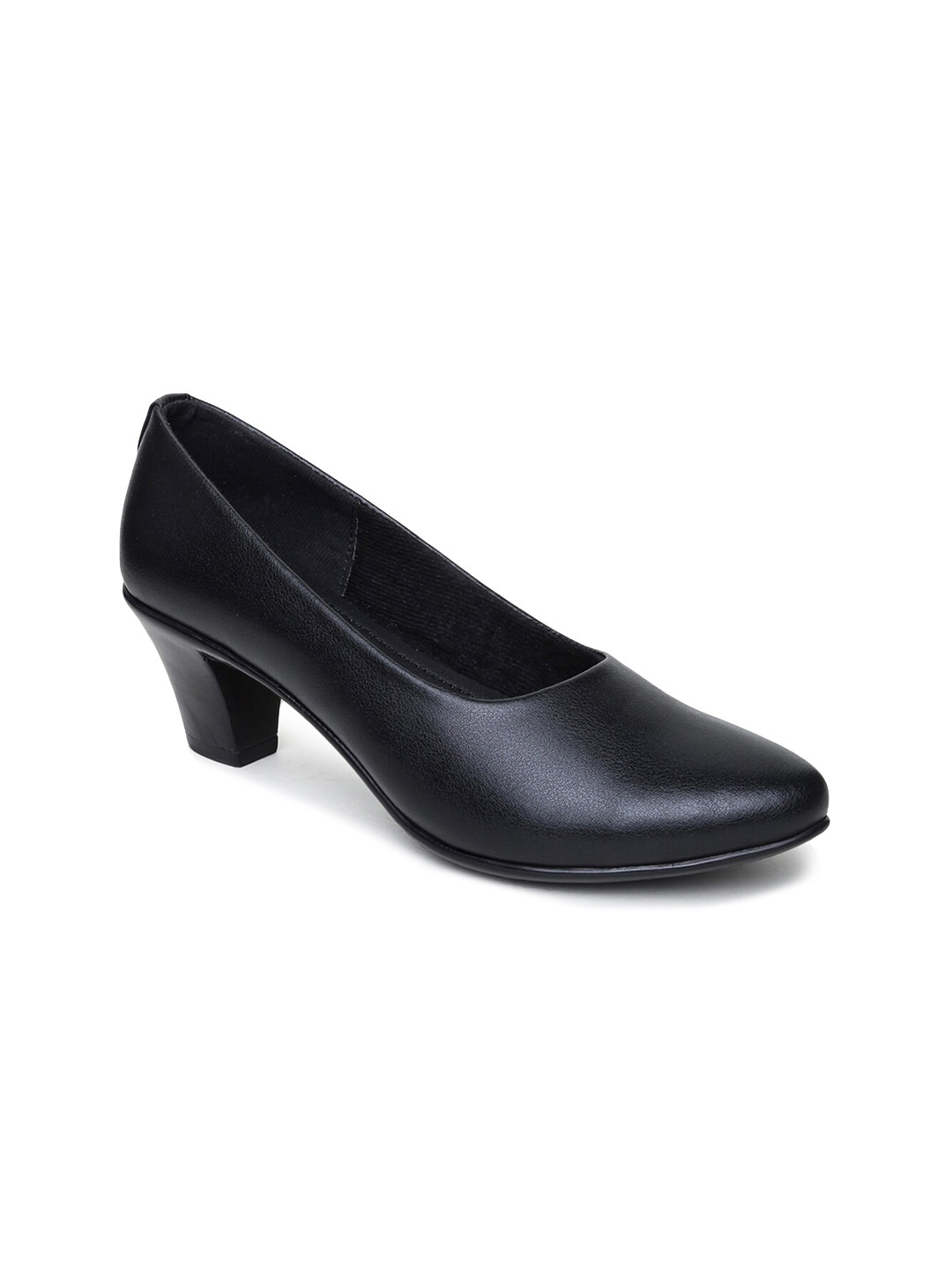 VALIOSAA Black Work Kitten Pumps
