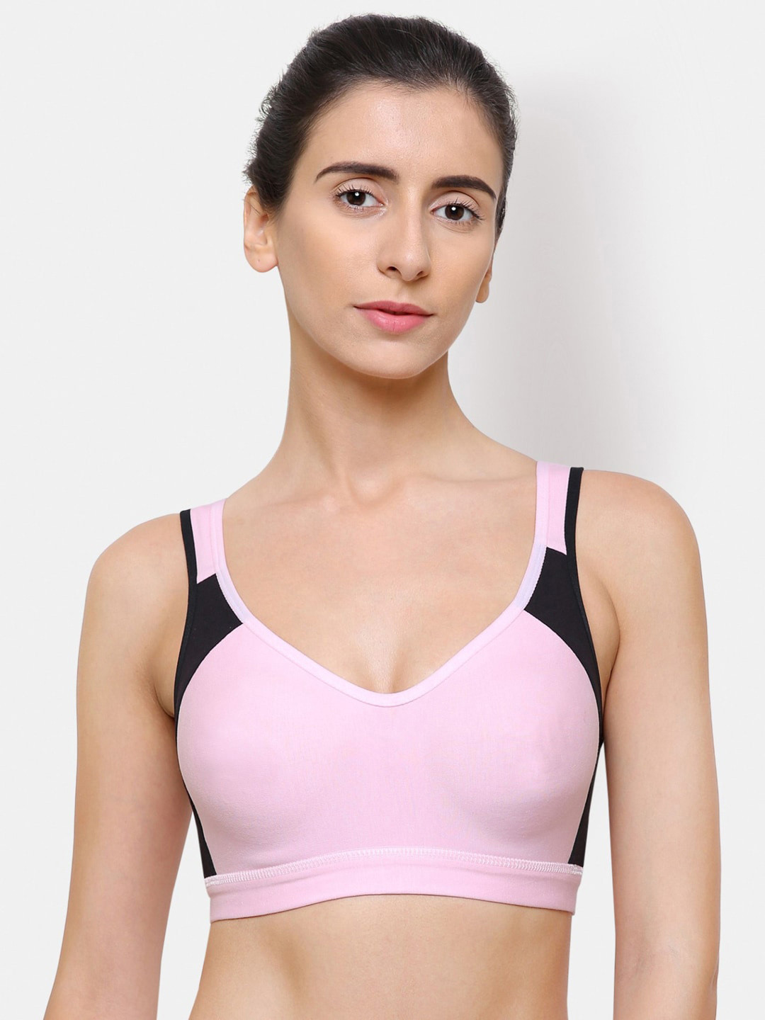 College Girl Women Pink & Black Bra