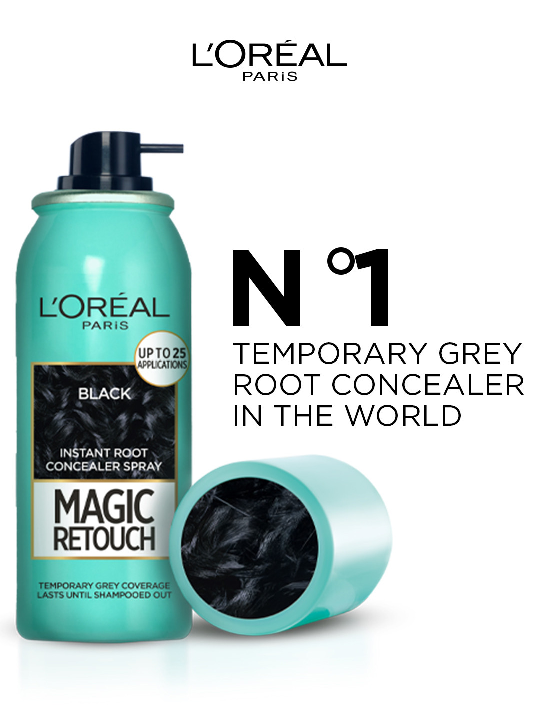 L'Oreal Paris Magic Retouch Instant Root Concealer Spray - Black 75 ml