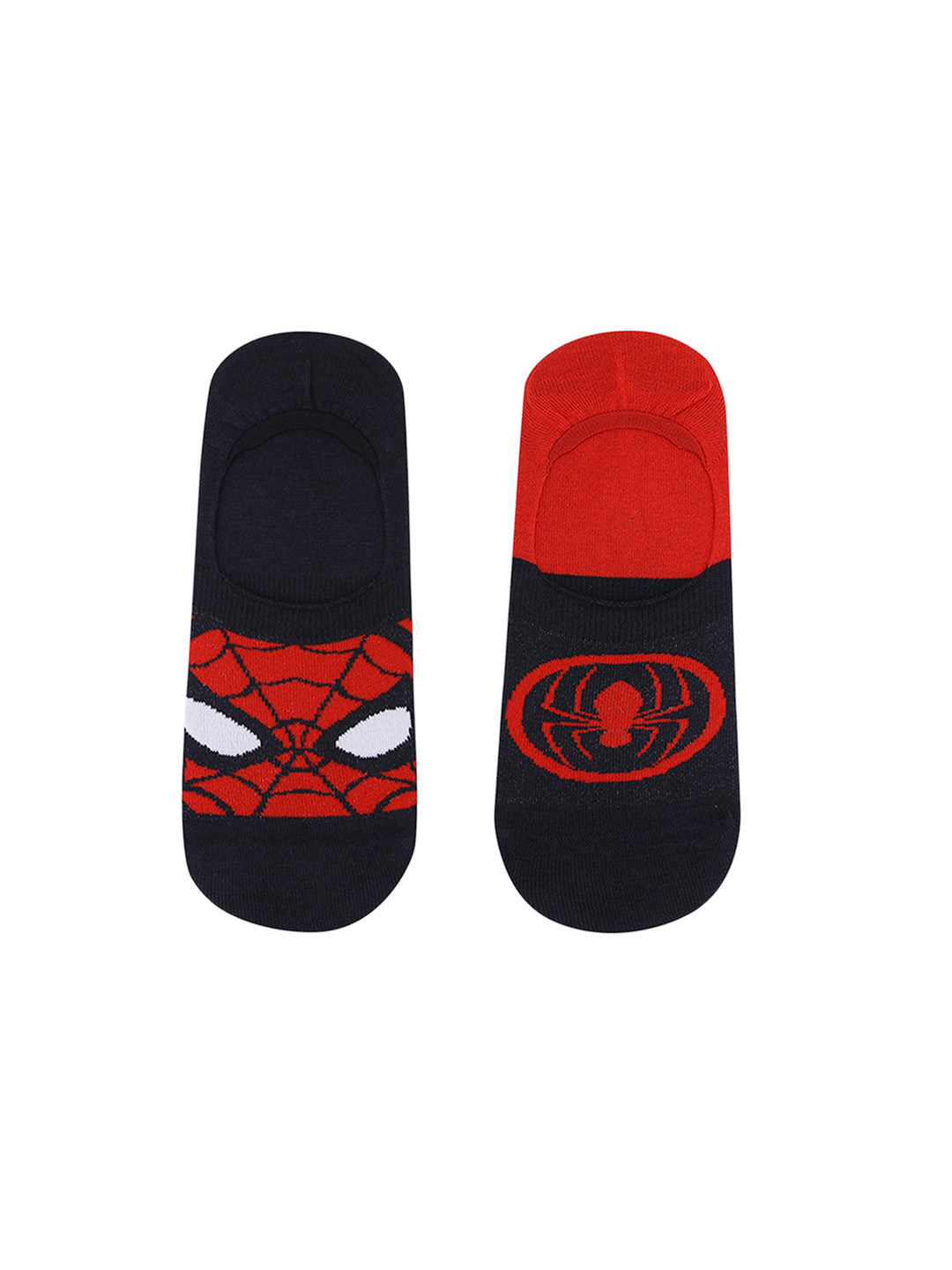 Balenzia x Marvel Men Pack Of 2 Assorted Shoe Liner Cotton Socks