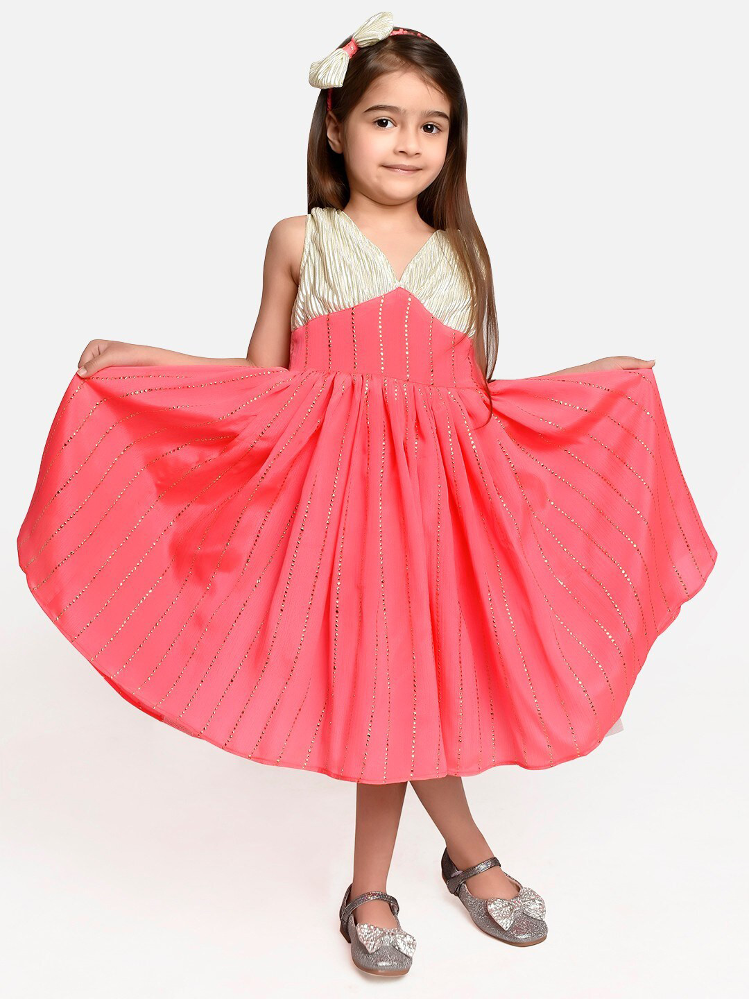 Jelly Jones Girls Pink Midi Dress