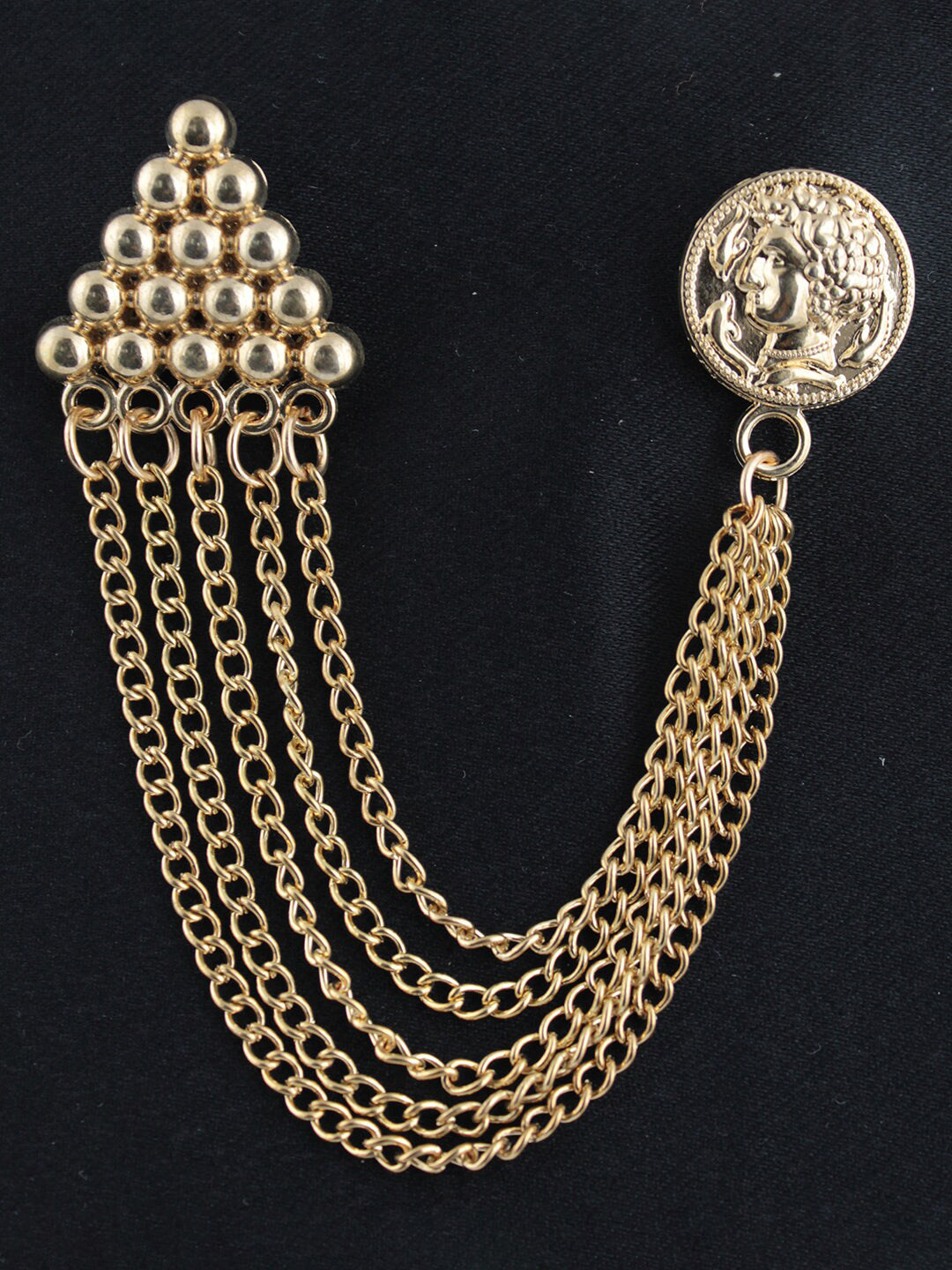 Kavove Gold-Toned & The Chain Saga Lapel Pin