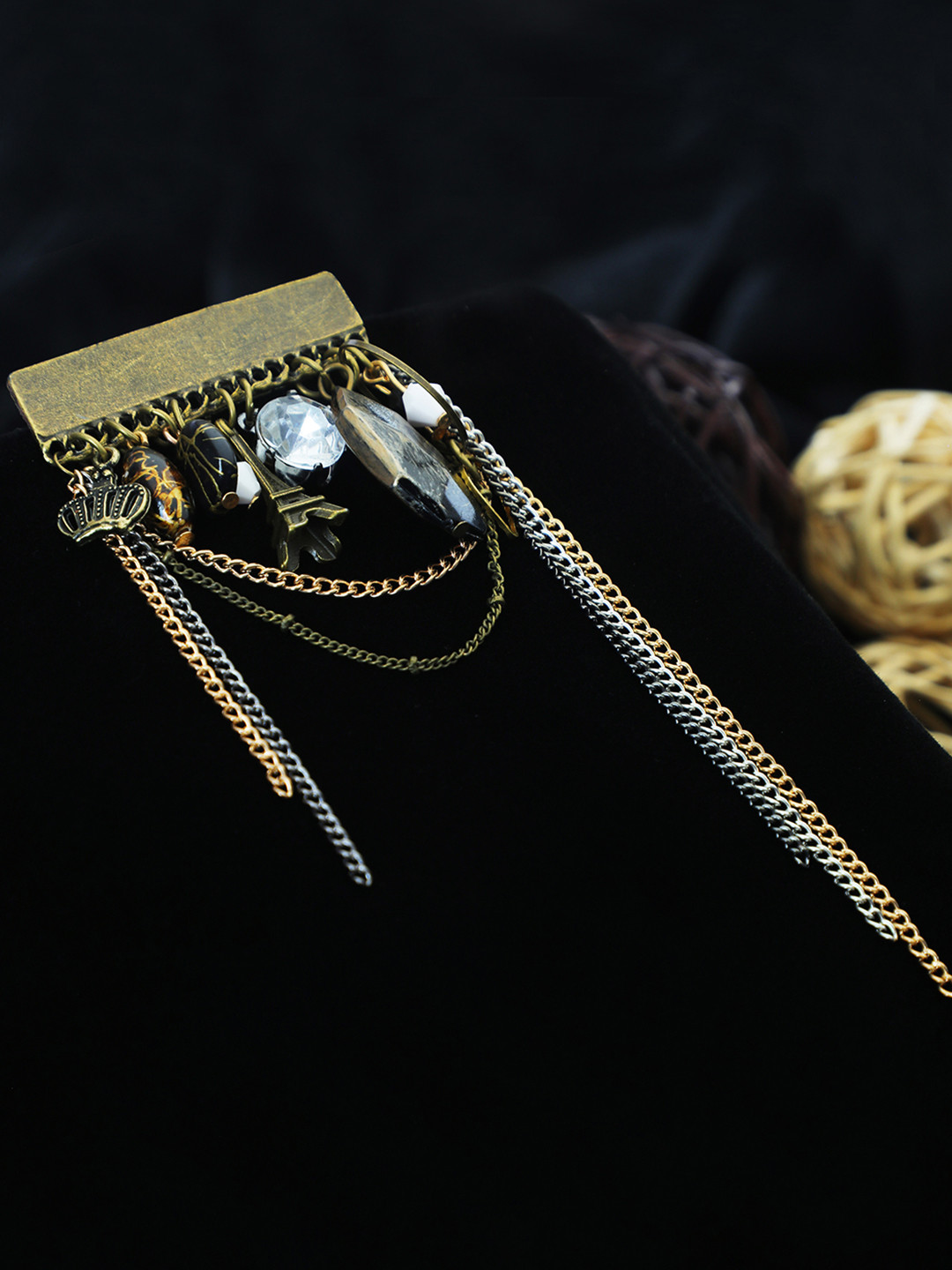 Kavove Bronze-Toned The Traveller Memento Brooch