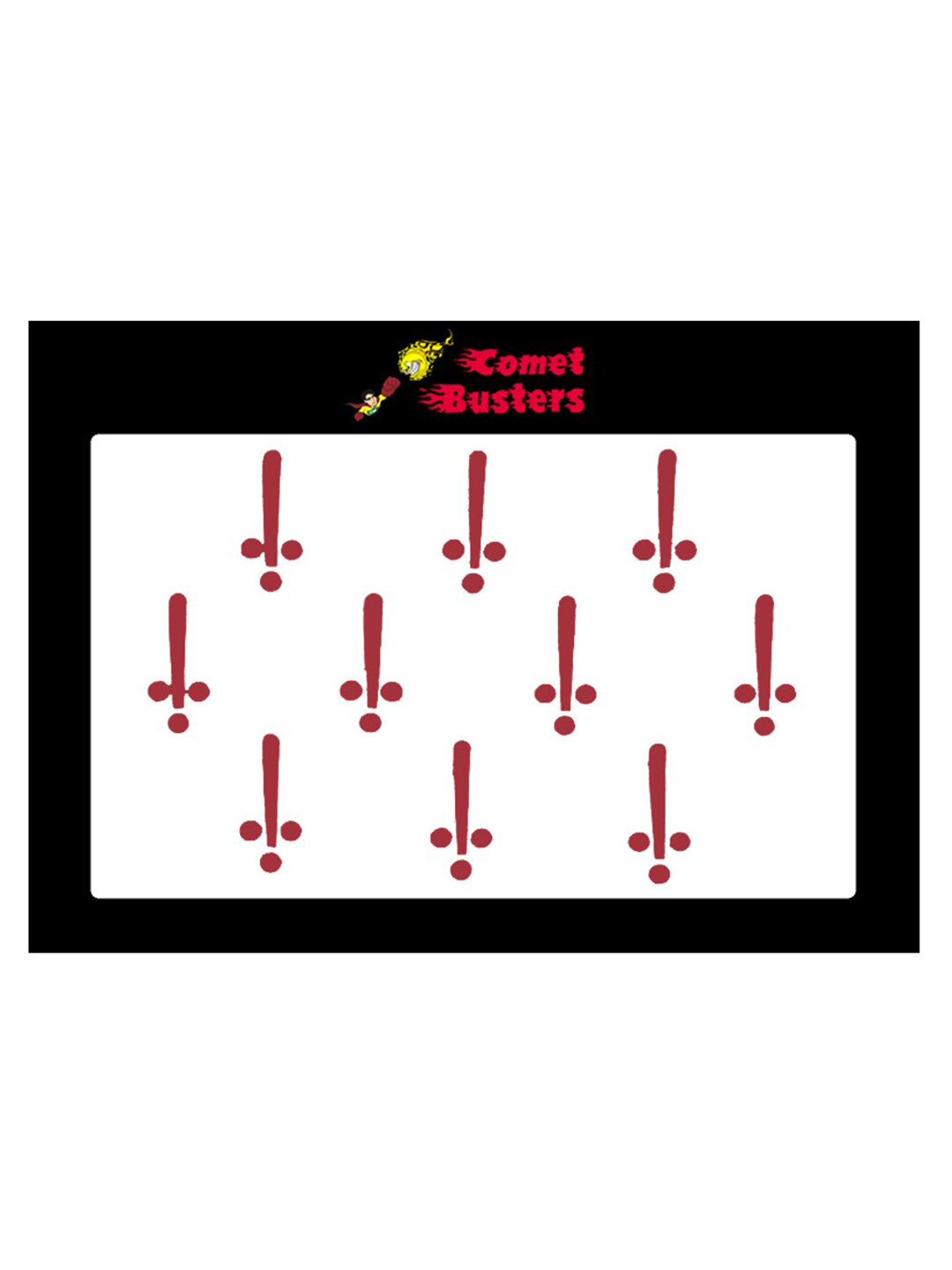 Comet Busters Red Bindis - 10 Pcs