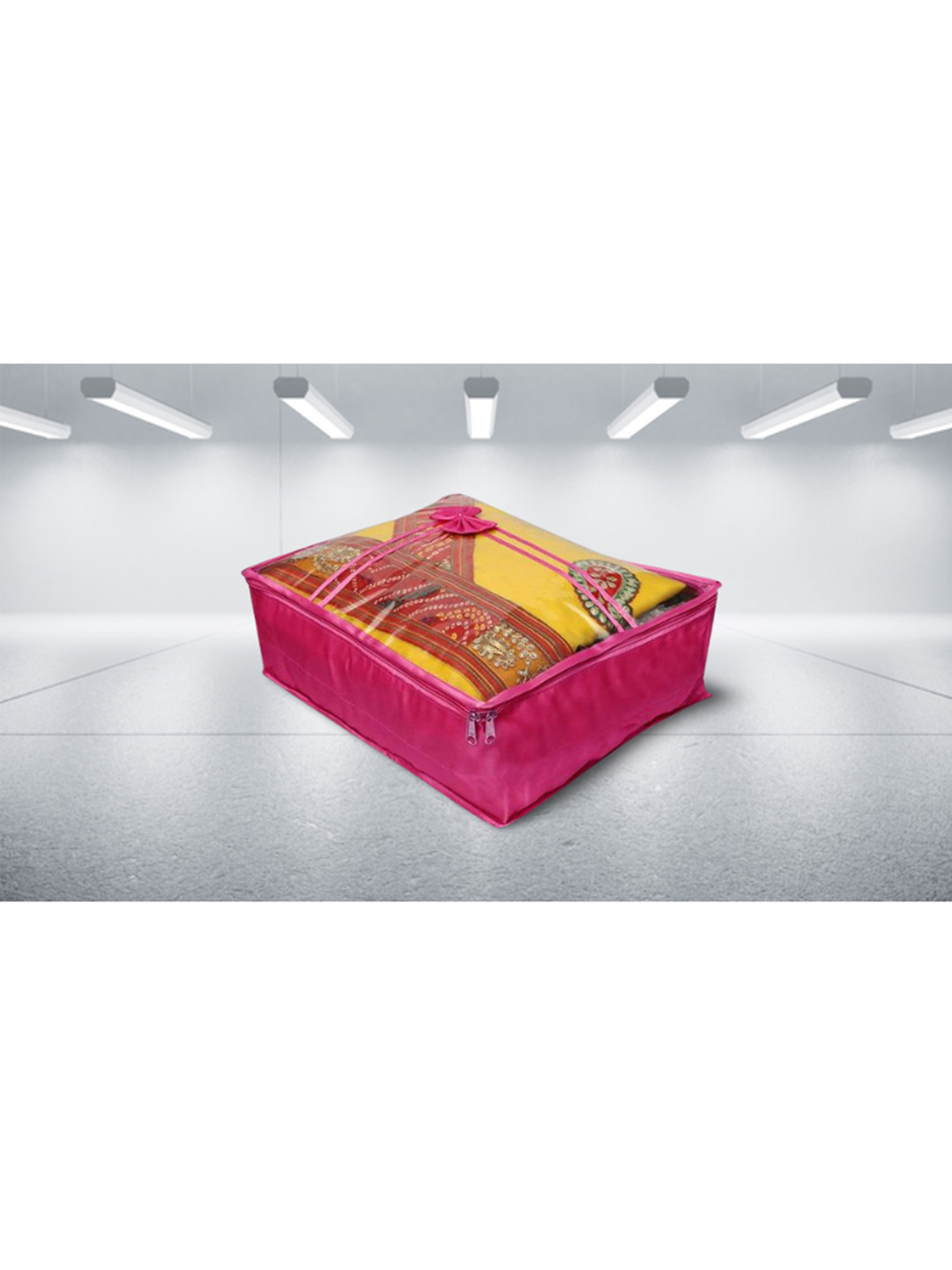 atorakushon Pack Of 3 Purple Solid Organisers