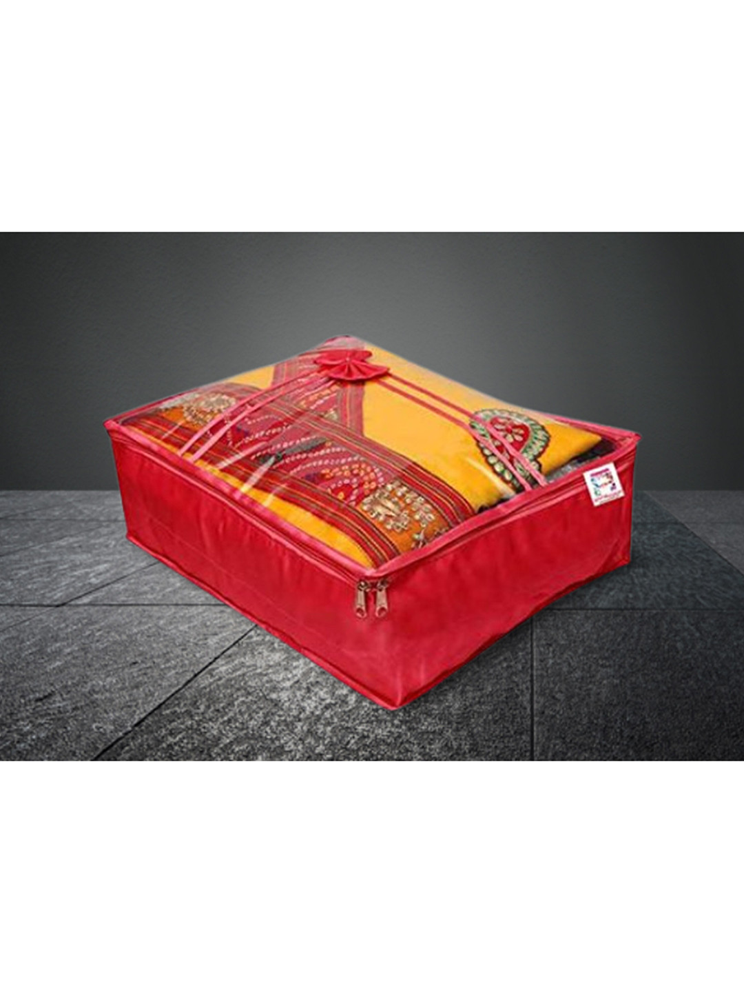 atorakushon Set of 10 Maroon Solid Organisers