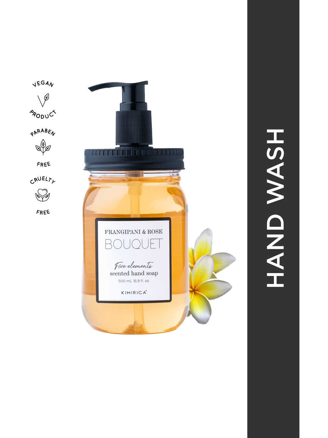 Kimirica Bouquet Hand Wash with Goodness of Frangipani and Rose 500ml