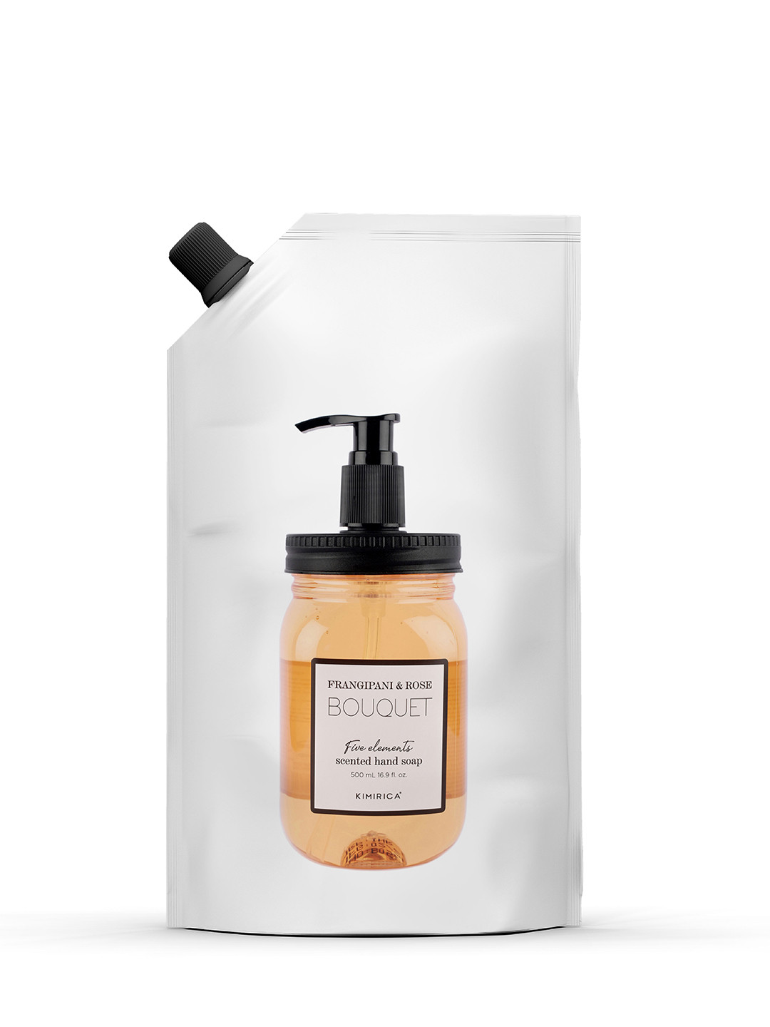 Kimirica Bouquet Liquid Hand Wash Refill Pack with Goodness of Frangipani & Rose 1Ltr