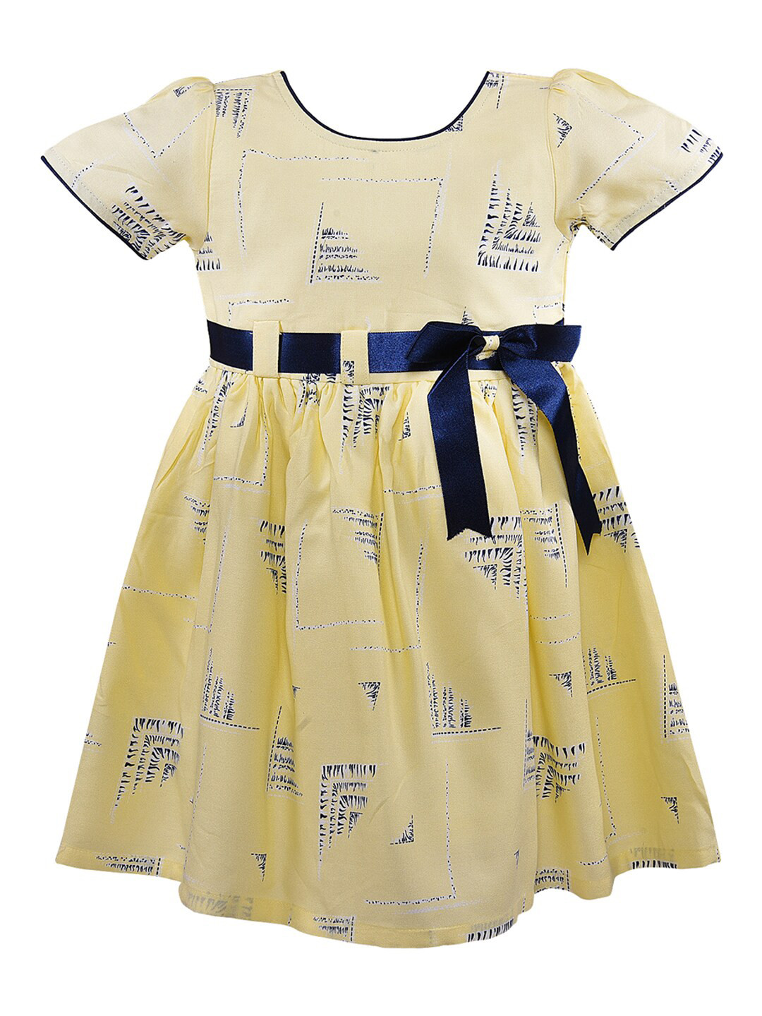 Wish Karo Yellow Satin Dress