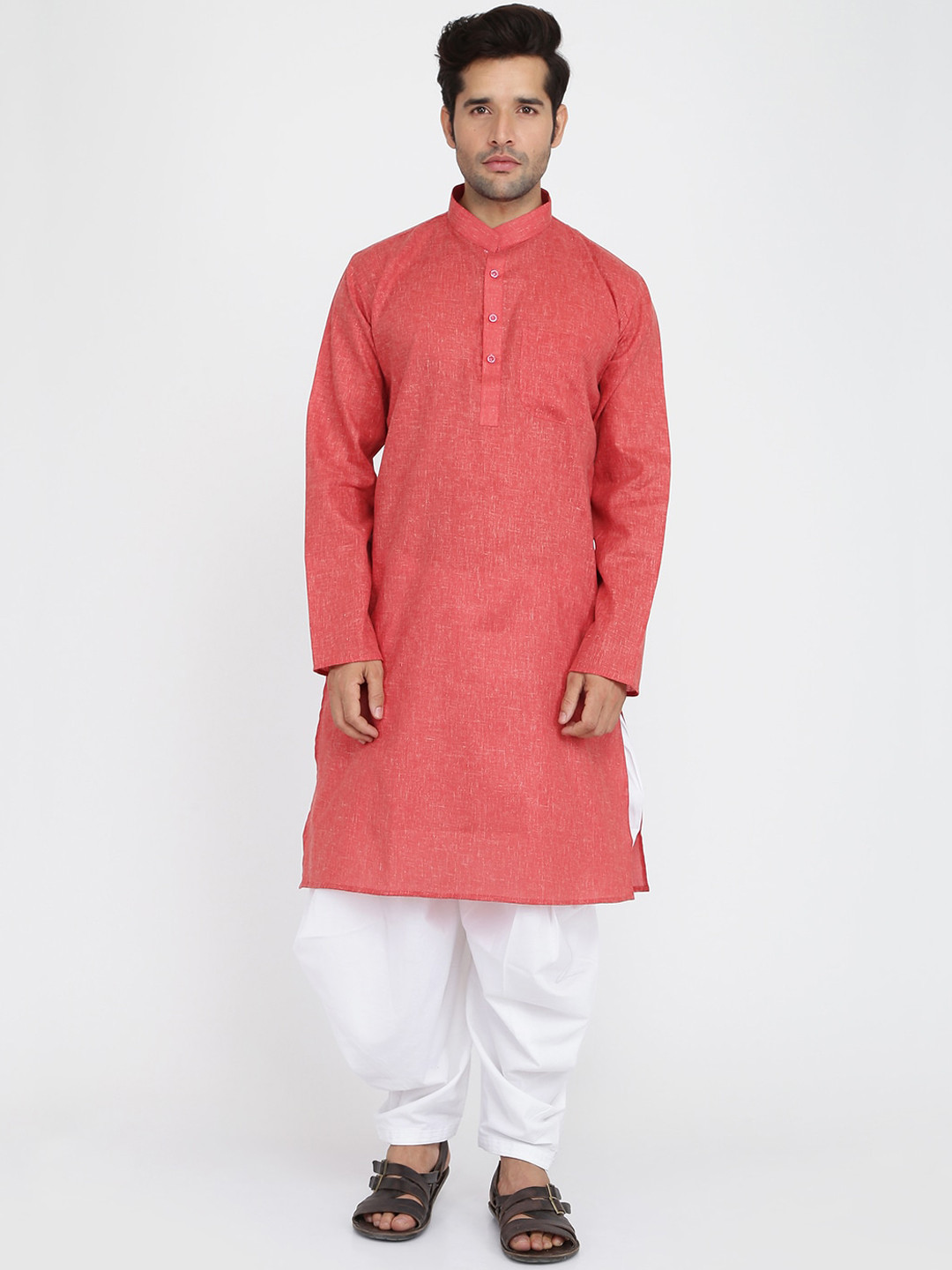 ROYAL KURTA Men Maroon Kurta