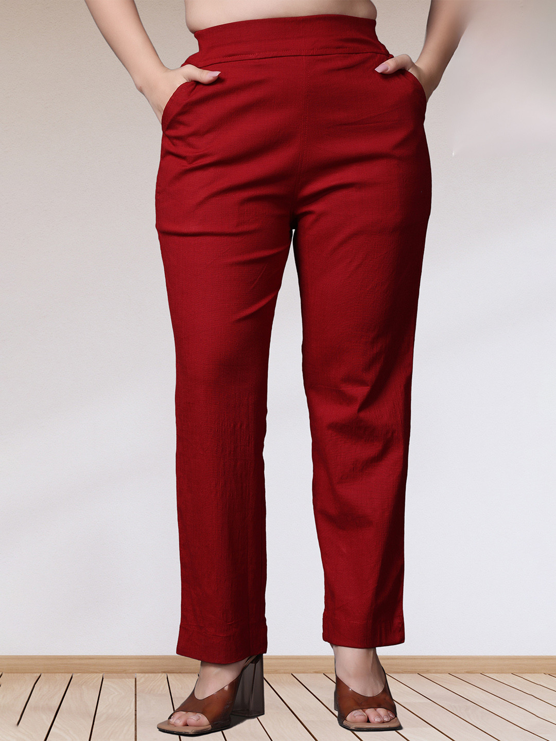 APELLA Women Plus Size Trousers