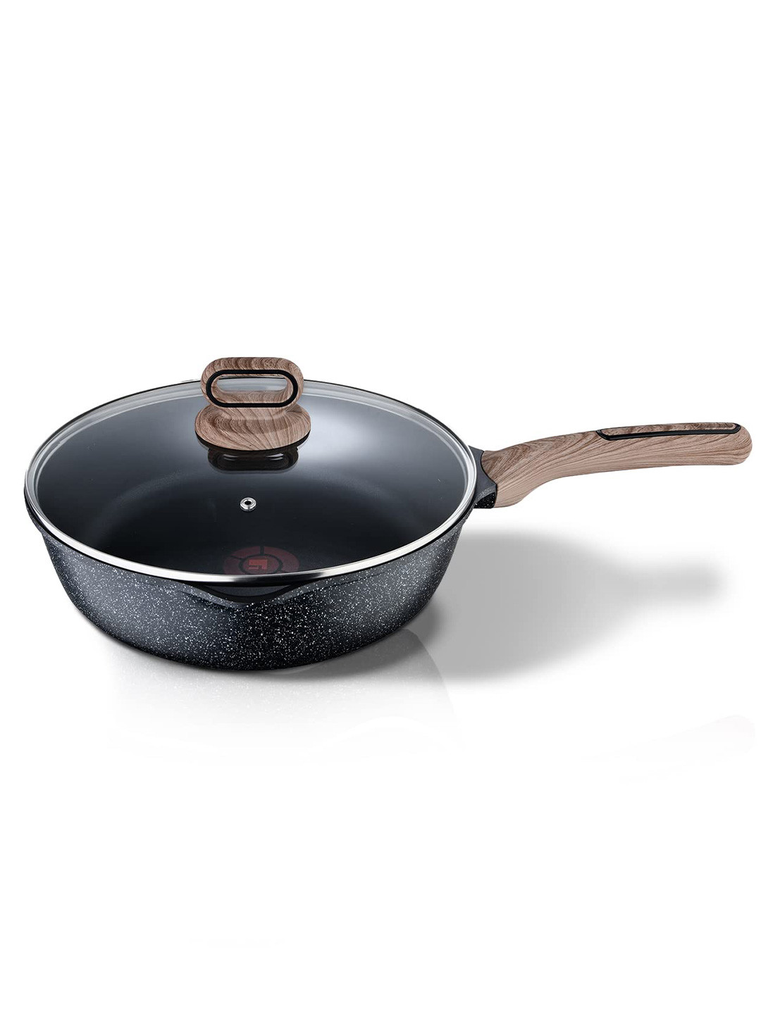 Bergner Ultimate ILag Marble Non-Stick 28 cm Deep Frypan with Thermo-Spot Indicator