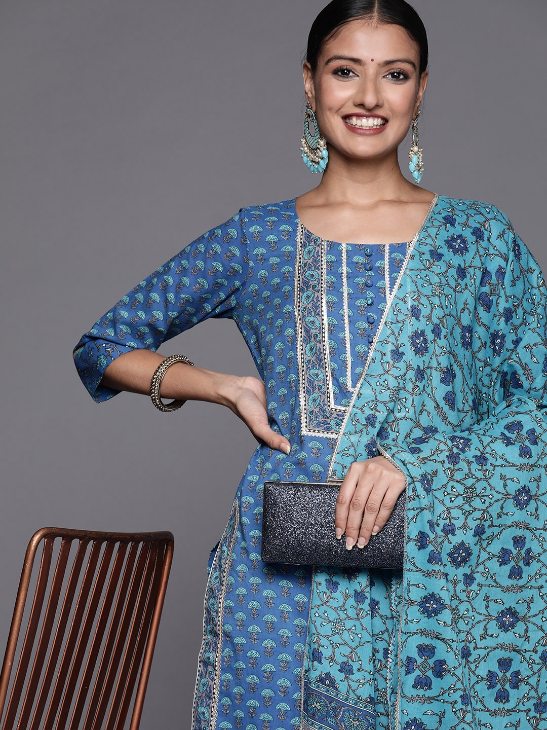 Gota patti suit myntra sales