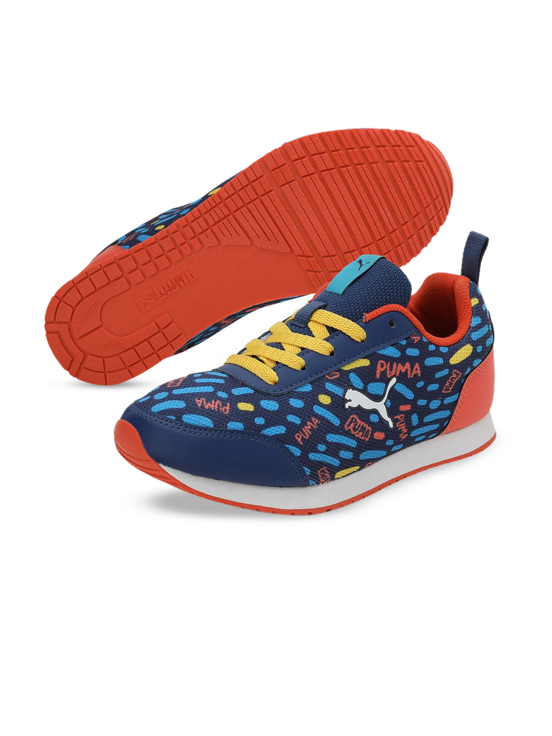 Puma Unisex Blue Sunny Jr V1 Sneakers