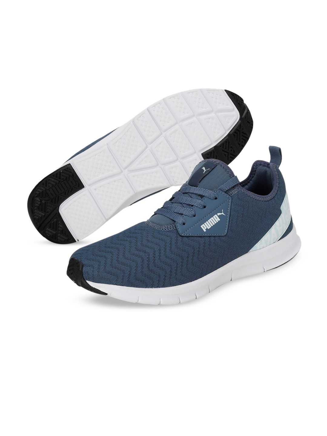 Puma Men Navy Blue Camo V3 Sneakers