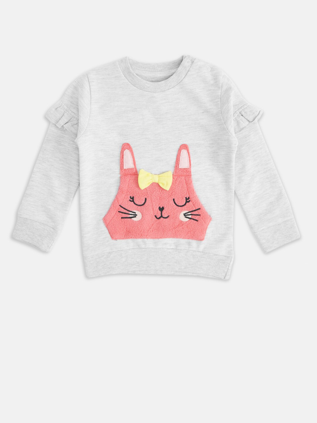 Pantaloons Baby Girls Grey Sweatshirt