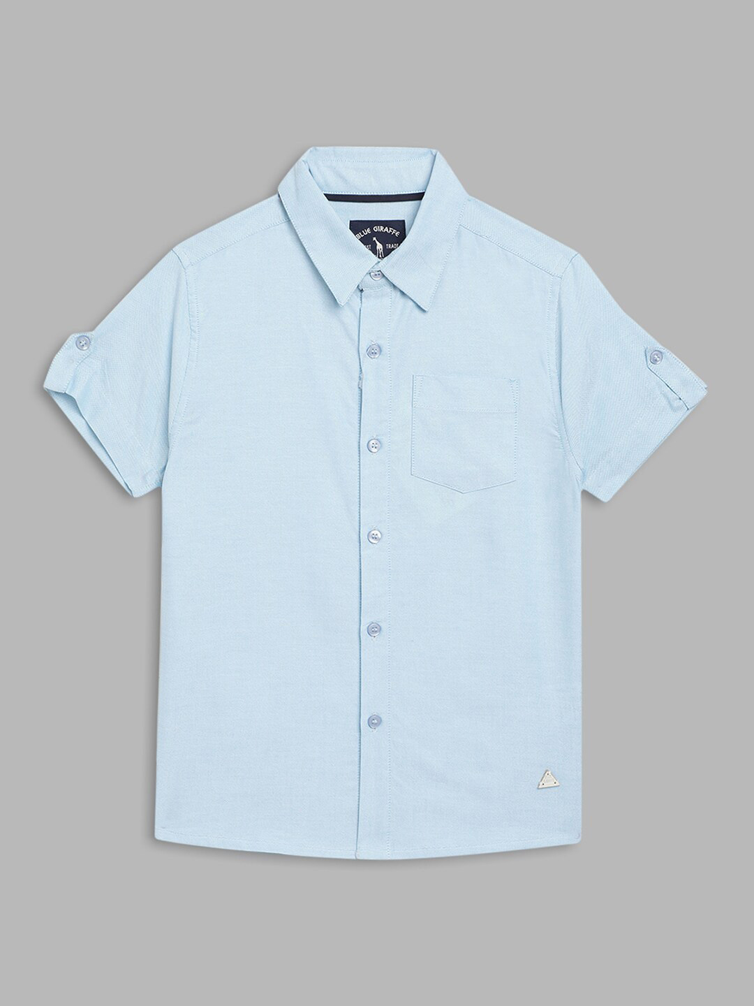 Blue Giraffe Boys Blue Casual Shirt