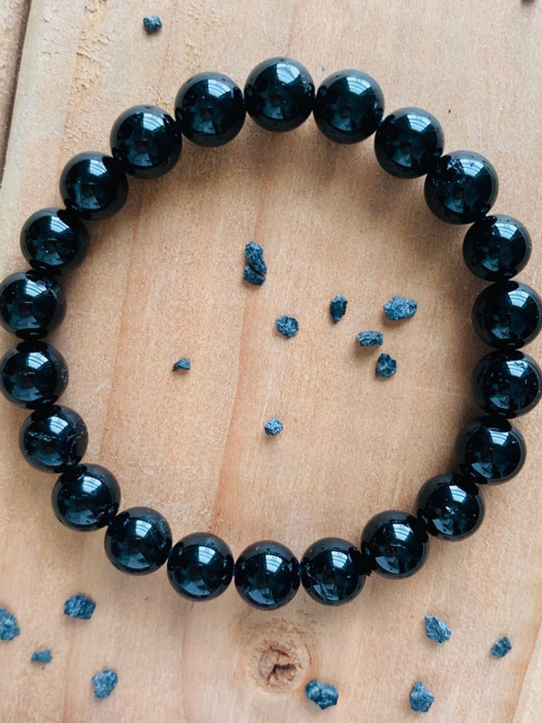 Young & Forever Unisex Black Brass Tourmaline Bracelet