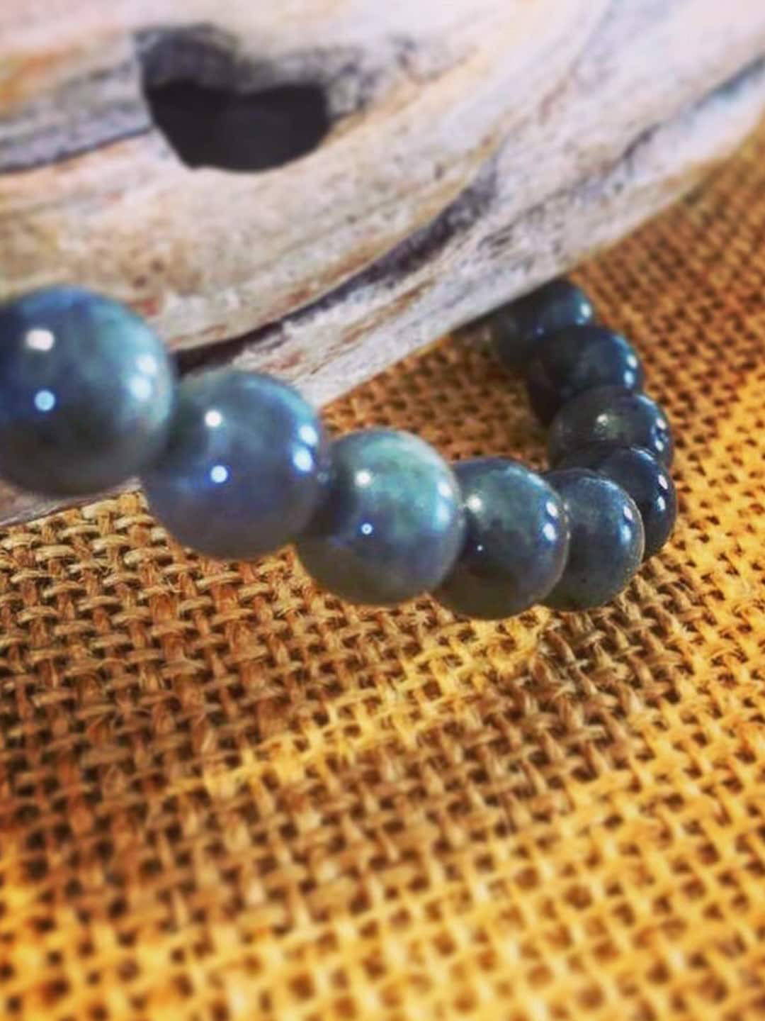 Young & Forever Unisex Champagne Brass Labradorite Bracelet