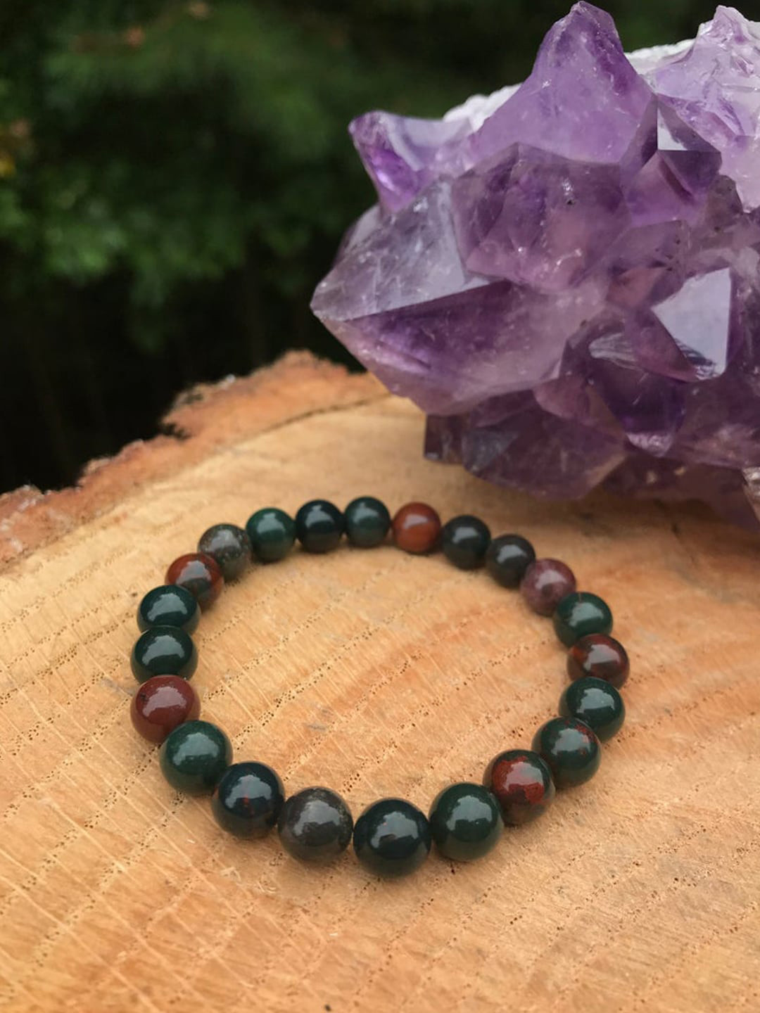 Young & Forever Unisex Teal & Brown Brass Bracelet