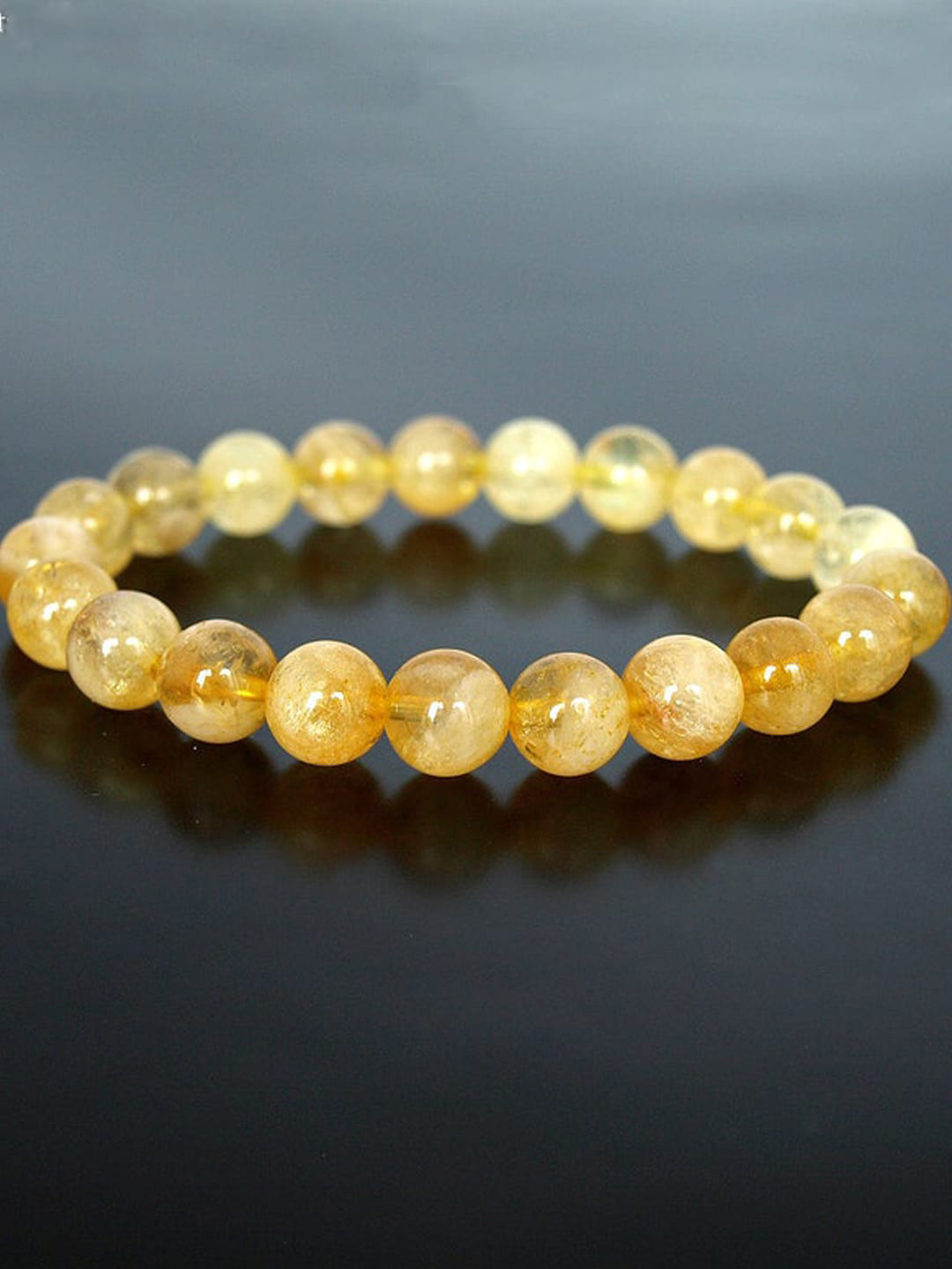 Young & Forever Unisex Yellow Brass Citrine Bracelet