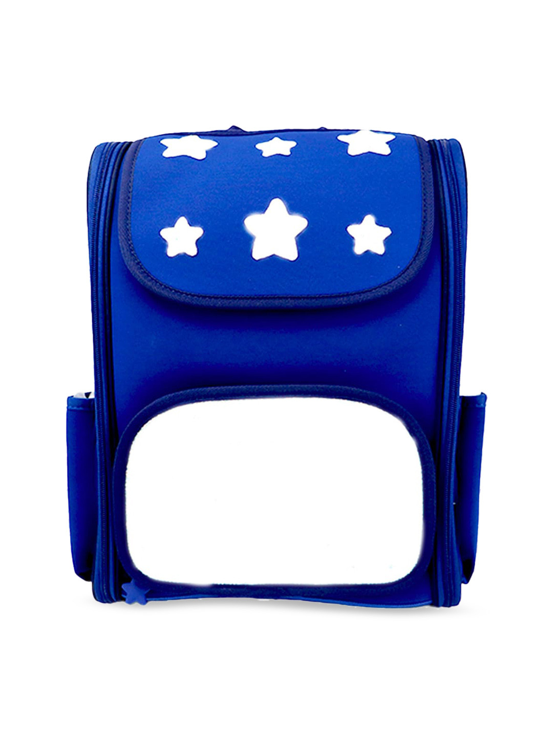 SCOOBIES Starry Glow Backpack | Shiny Star Print, EVA Case & Premium Comfort