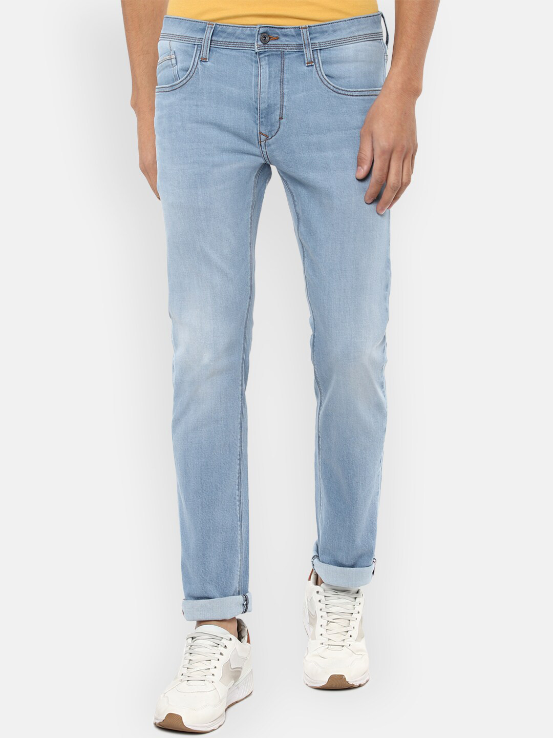 Louis Philippe Jeans Men Blue Slim Fit Light Fade Jeans