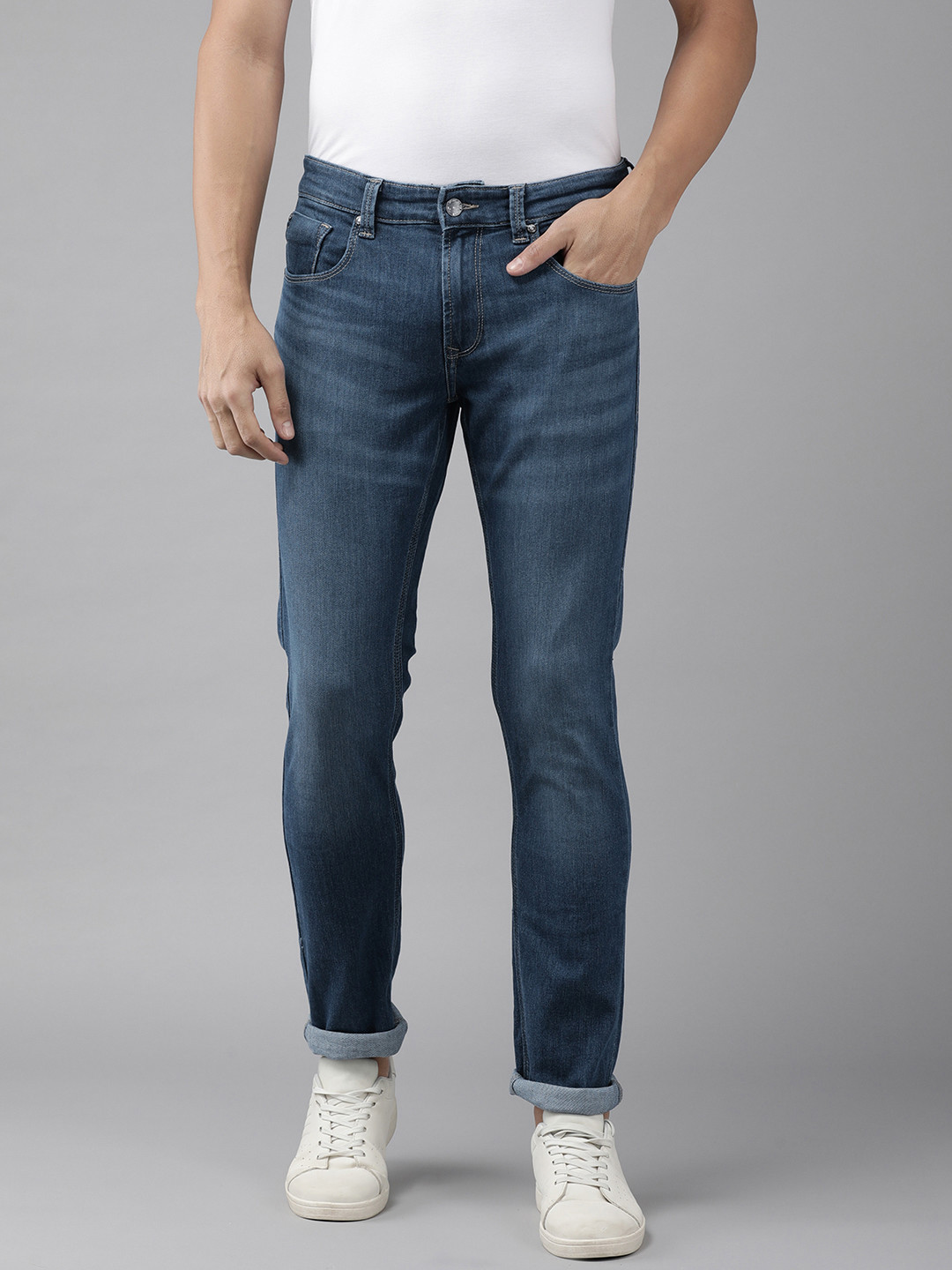 SPYKAR Men Rovers Mid-Rise Light Fade Stretchable Jeans