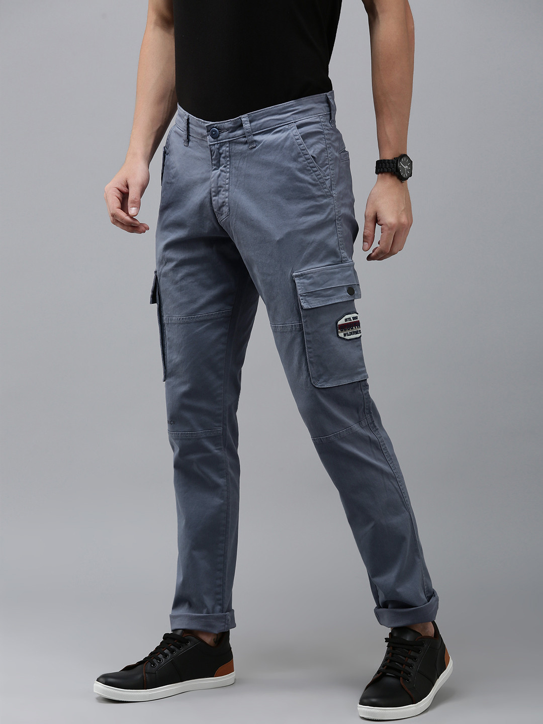 SPYKAR Men Regular Fit Cargos