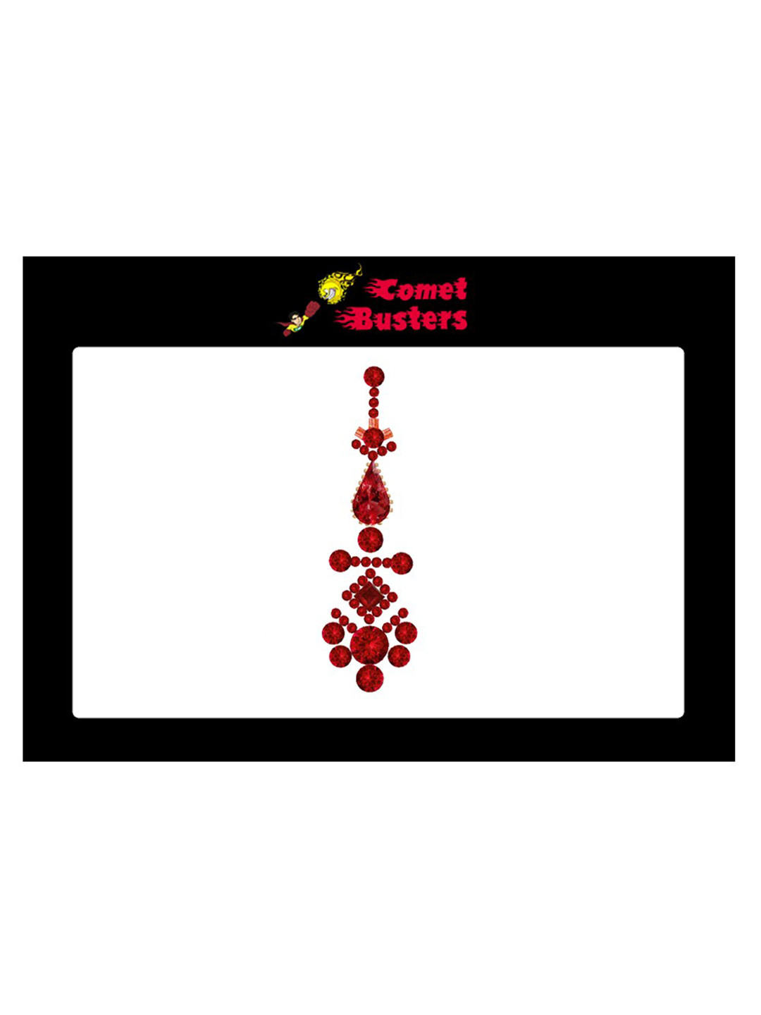 Comet Busters Maroon Stone-Studded Reusable Bindi