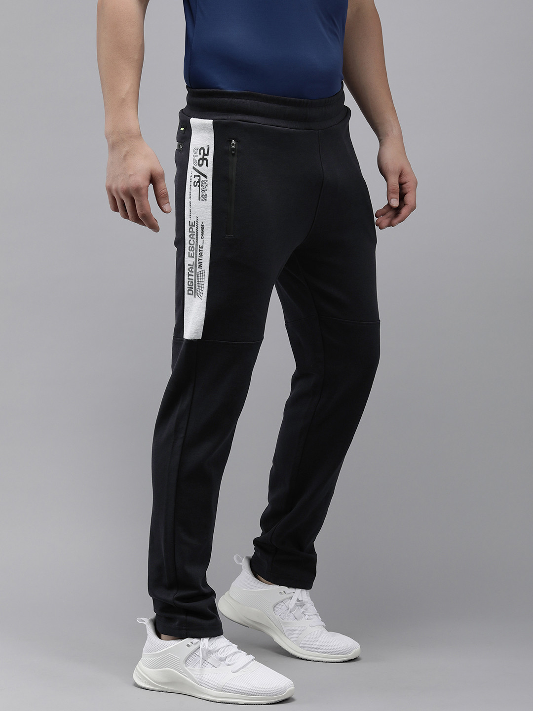 SPYKAR Men Mid-Rise Slim Fit Track Pants